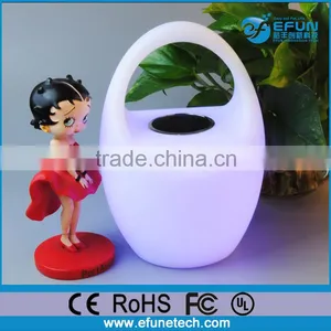 Portable Battery Operated Rgb Color Changing Outdoor Bluetooth Speaker With Led Light thumbnail-1