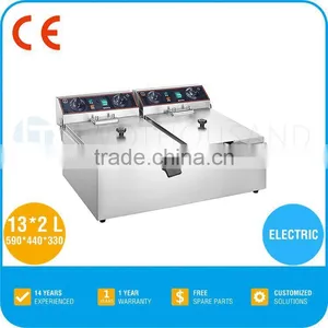 Potato Fryer - CE, 2 Baskets, 13x2 Liters, 5x2 Kw, TT-WE1259 thumbnail-1