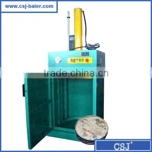 Gold Supplier Hydraulically Driven Drum Crusher Baler thumbnail-6