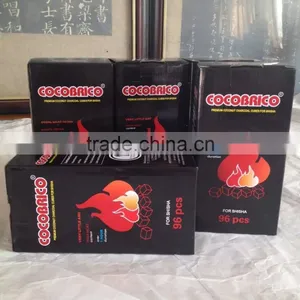 2.5*2.5*2.5cm Cube Charcoal al Fakher Shisha Charcoal for Dubai thumbnail-1