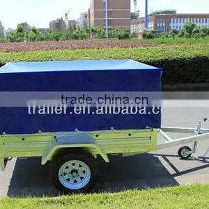 High Quality 7x4 Hot Dipped Galvanized Caged Trailer thumbnail-2