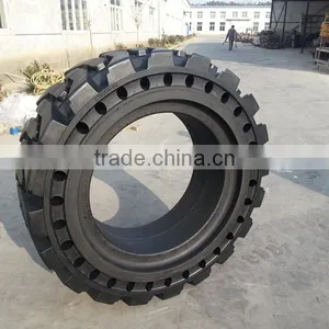 Hot China Bobcat Skid Steer Loader Solid Tire 12-16.5 With Wheel thumbnail-2