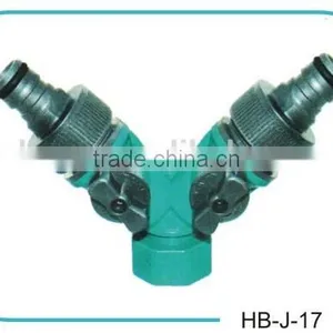 3/4'' 2-WAY TAP ADAPTOR WITH GARDEN WATER HOSE CONNECTOR thumbnail-1