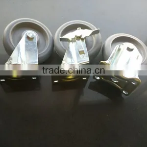 5 Inch TPR Caster Wheel With Small Mounting Size thumbnail-1