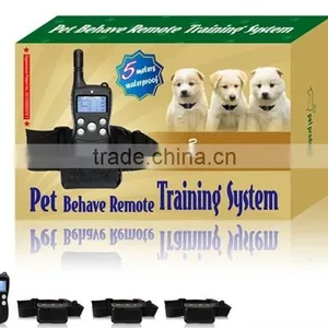 Wholesale 300M High Quality Remote Dog Training Dog Collar With LCD Display for 3 Dogs thumbnail-1