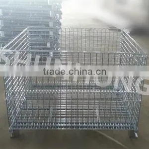 Convenient Used Warehouse Storage Mesh Cage thumbnail-4