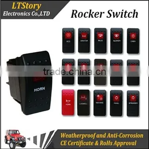 Marine Waterproof Rocker Switch 12V 24V ON/OFF Laser Switch thumbnail-1
