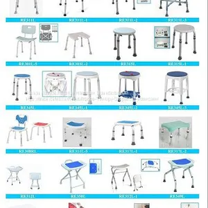 Aluminum Folding Shower Chair Bath Bench Bath Stool Indoor thumbnail-1