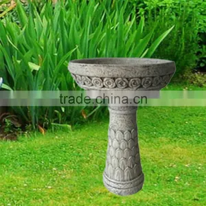 Eco-friendly Stone Solar Bird Bath for Outdoor Decor thumbnail-1