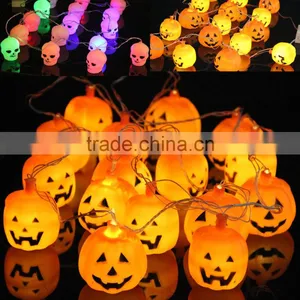 N93 3.5M Halloween Props Haunted House Supplies Bar Decoration 16 LED Pumpkin String Light Fairy Lights Festival Lamp thumbnail-2