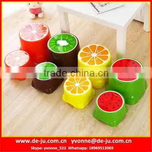 Fruit Printing Small Plastic Stools thumbnail-1