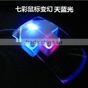 Latest LED Clear Wired Mouse Colorful Transparent LED Mouse thumbnail-3