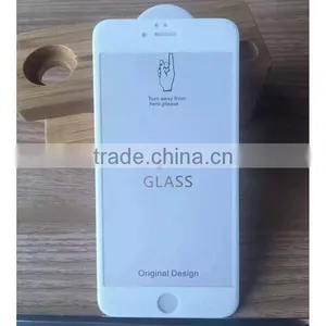3D Curved White & Black Hardness Tempered Glass Film Screen Protector for IPhone6 thumbnail-3
