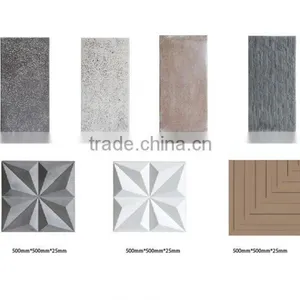Bathroom or Kitchen Indoor Decoration Plain Concrete 3D Tiles Front Wall thumbnail-5