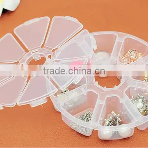 Round 8Lattice Transparent With Cover Storage Box thumbnail-5