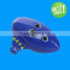 6 Holes New Learners Ceramic Ocarina Flute for Children thumbnail-3