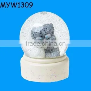 Personalized Famous Bride and Groom Themed Resin Wedding Favor Water Globes thumbnail-1