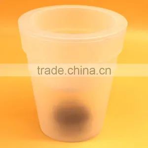 Solar Flower Pot Lights Led Planter Vase thumbnail-1