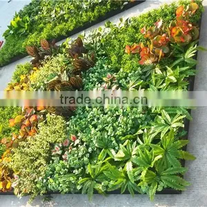 Home and Outdoor Decoration Synthetic Cheap Artificial Vertical Green Grass Wall E08 04B13 thumbnail-2