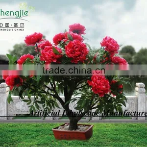 Amazing Artificial Peony Flower Led Bonsai,flower Led Lighted Tree thumbnail-1