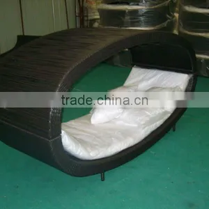 Outdoor Rattan Lounger thumbnail-1