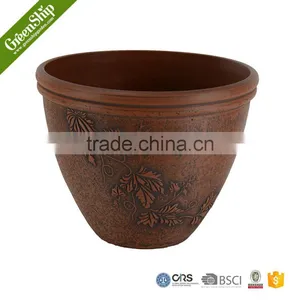 Colorized Plastic Flower Pot Eco-friendly Round Plant Pots Hot Sale thumbnail-4
