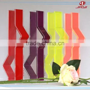Hot Sale Wholesale Acrylic Clear Green and Black Tall Glass Vases thumbnail-1