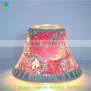 Purple Mosaic Glass Containers for Candles thumbnail-5