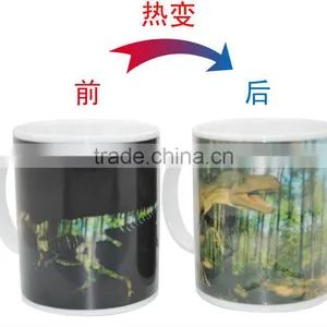 Festival Gift 330ml Color Changing Ceramic Mugs With OEM thumbnail-3