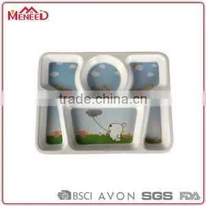 Little Bear Blue Sky Printing Recycle Children Safety Biodegradable Disposable Dinner Plate thumbnail-1