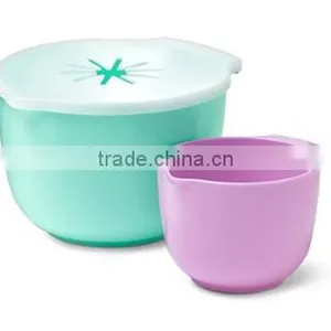 Plastic Bowl Salad Bowl With Lip 2pcs Set/1psc Set thumbnail-1