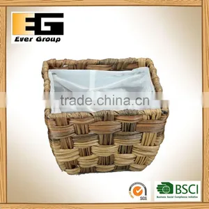 Imitation Water Hyacinth Square Box Flowerpot Hand Woven Garden Planter thumbnail-3
