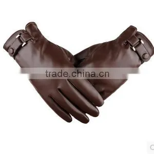 Hot Selling Men's PU Waterproof Leather Gloves thumbnail-6