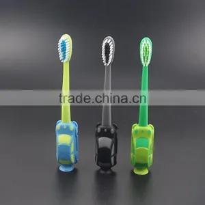 Car Toy Rubber Handle Small Head Charcoal Bristle Kid Toothbrush thumbnail-5