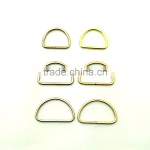 Steel Rings / Brass Finish Metal D Ring / Metal Hardware Ring thumbnail-6