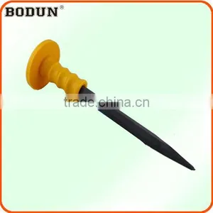 H6001 Cold Stone Chisel With Red Rubber Handle thumbnail-1