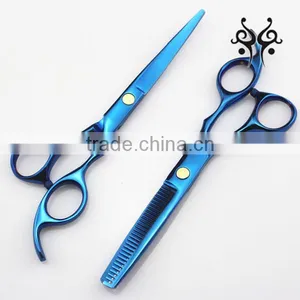 Hand Made Ergonomic Handles Pet Grooming Scissors thumbnail-1