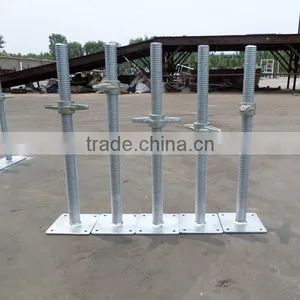 Ladder Scaffolding Parts Adjustable Pipe Screw Jack Base thumbnail-1