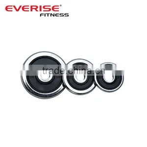 Chrome Rubber Coated Bumper Plates thumbnail-1