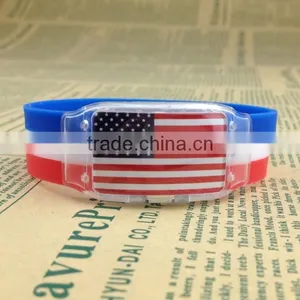 2016 Promotional LED Silicone Bracelet China Supplier thumbnail-1