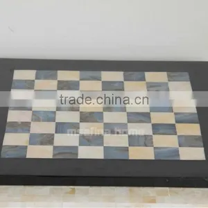 Lacquer Mother of Pearl Chess Board thumbnail-1