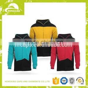 Plain Custom Dri Fit Zip Up Hoodies Wholesale thumbnail-1