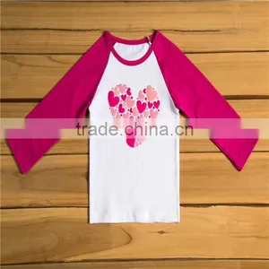 Wholesale Baby Girl Icing Comfort Colors Printing Designs Tops Boutique Kids Long Sleeve T-Shirt thumbnail-5