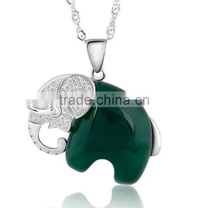 Elephant Necklace 925 Sterling Silver Lucky Elepant Charm Jewelry thumbnail-1