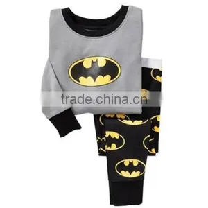 Wholesale 2017 Baby Sleepwear Printing Long Sleeve Cotton Pajamas for Children Cheap Summer Kids Pajamas Set thumbnail-3
