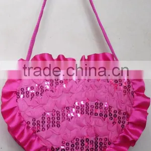Fashion Lace Quilt Hearted BOW Flower Little Girl Bag thumbnail-4