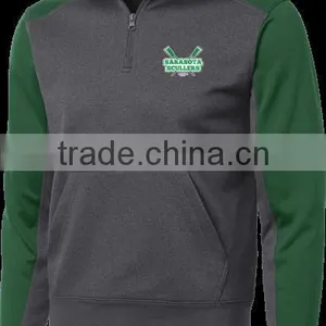 1/4 Zip Hooded Sweatshirts Raglan Sleeve Sweatshirts thumbnail-1