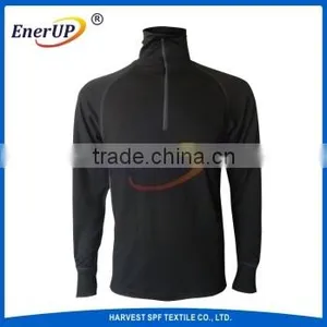 Merino Wool Lanzing Thermal Underwear Flame Retardant Henley Anti Static Tshirt thumbnail-5
