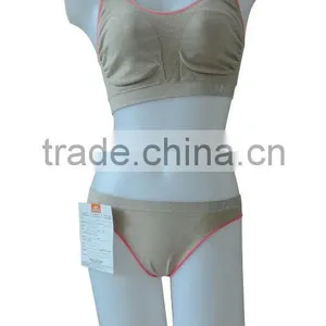 Hot Sale Pink Nude Seamless Woman Underwear Ladies Melange Sport Bra thumbnail-2