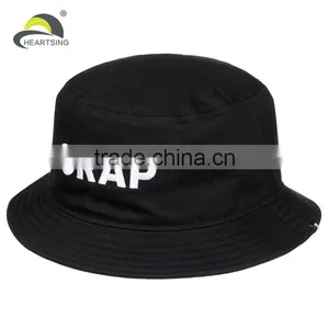 100 Cotton Cheap Black Men Wholesale Custom Embroidered Bucket Hats thumbnail-2